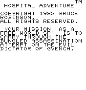 Hospital Adventure